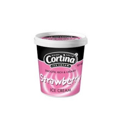 Cortina ice cream strawberry 125ml