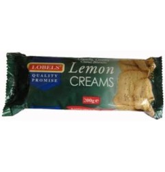Lobels Lemon Creams Bisc 200g