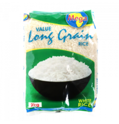Mega value long grain white rice 2kg