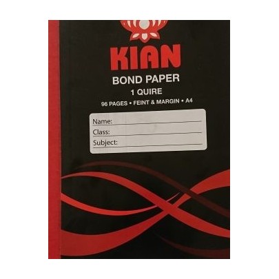 Kian 1 quire counterbook bond