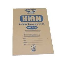 Kian 72 pg bond exercise book writing