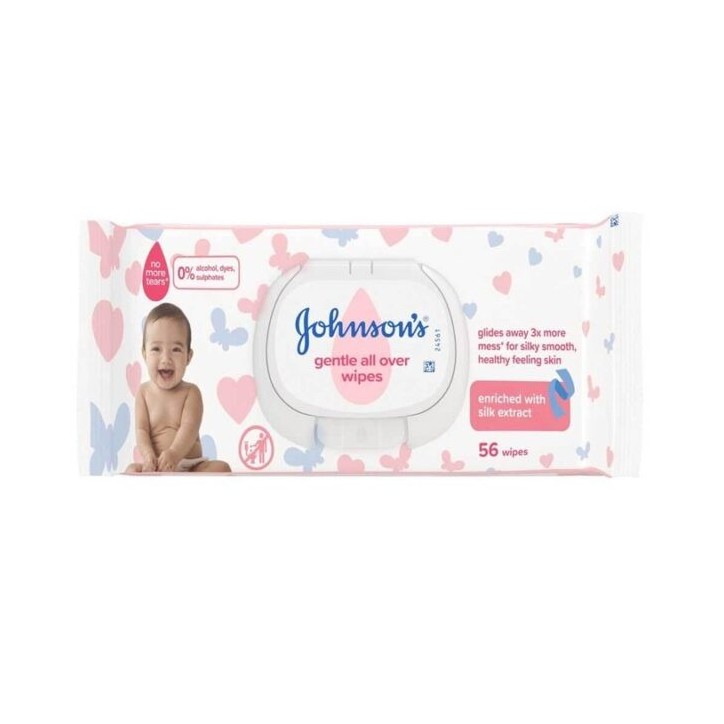 Johnsons baby wipes 56’s